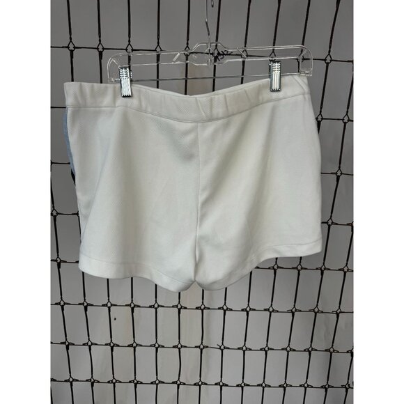 Vintage 80s TES Tennis Shorts Mens White With Blue & Black Accents - Picture 16 of 16